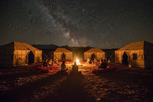 Campamento bereber en desierto de Agafay