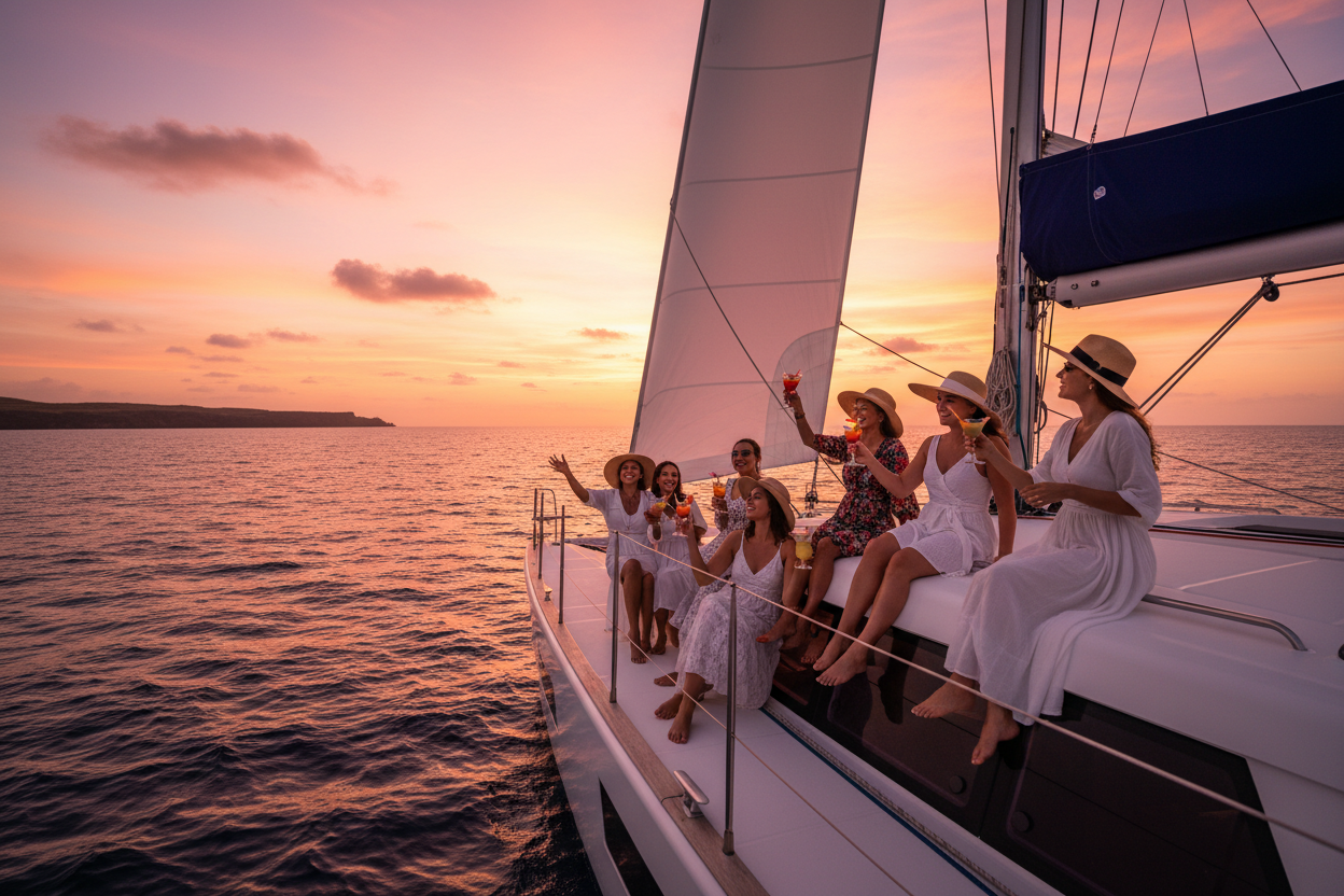 Catamarán mujeres Cabo Verde