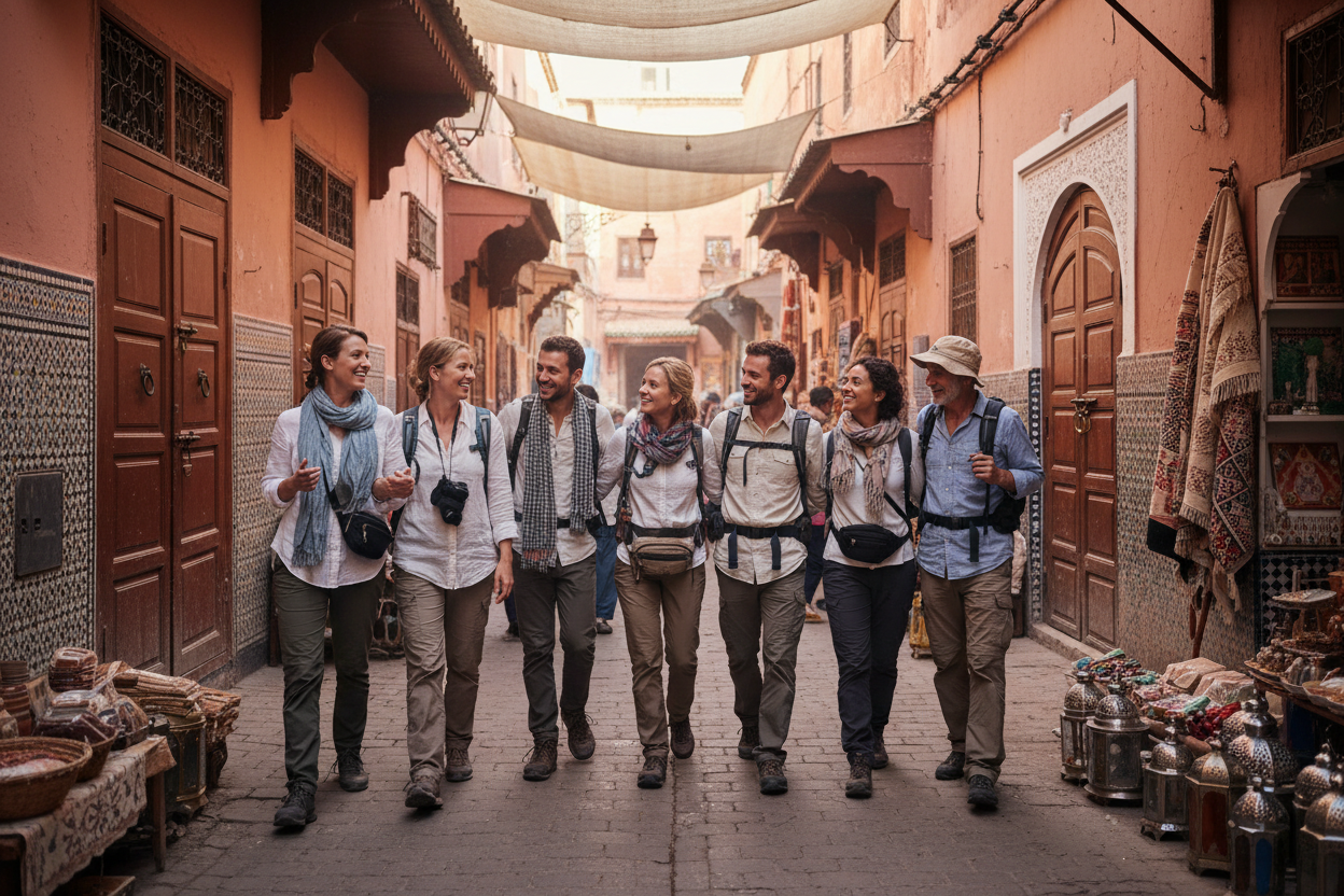 Explorando la medina