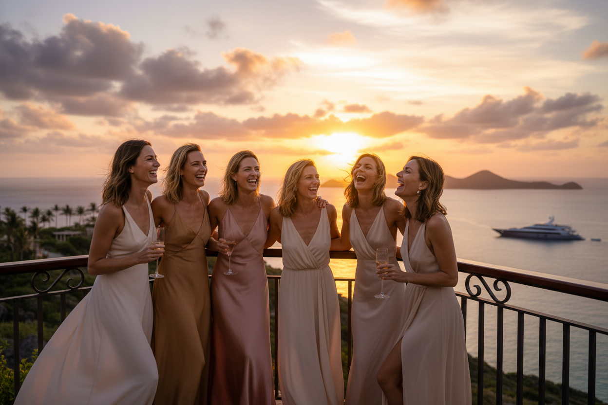 Hero image - Sunset scene with elegant women